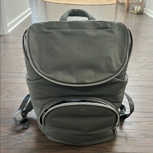 Lululemon Athletica Gray Backpack with Padded Straps
